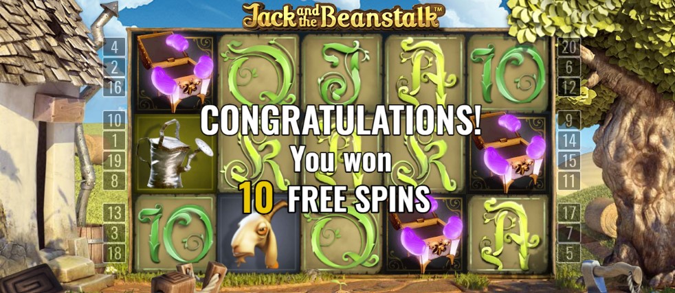 Jack and the Beanstalk slot free spins round