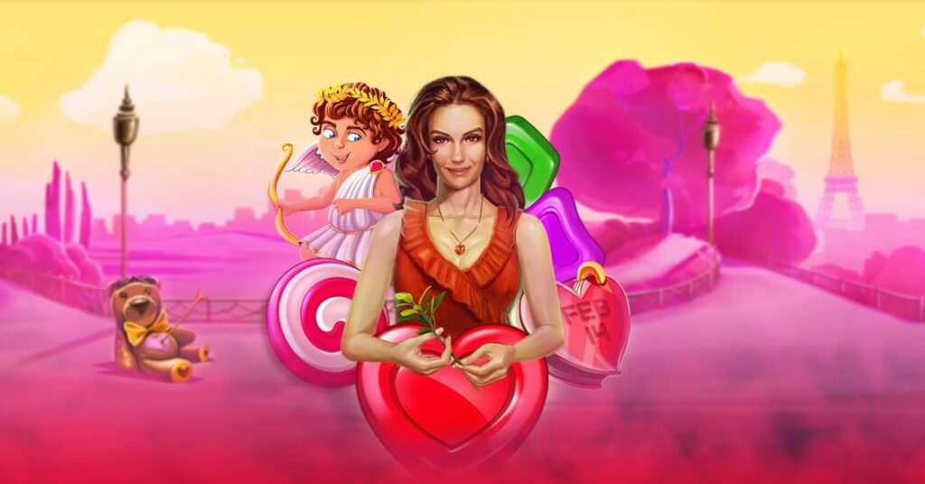 Valentines Day slots banner