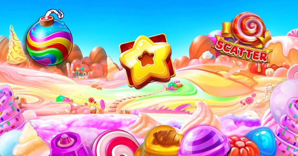 Candy-themed casino games banner - The CasinoGuide