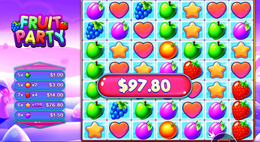 Fruit party slot win