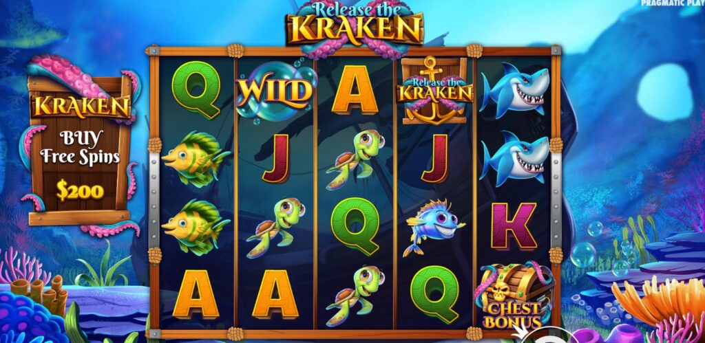 release the kraken slot base game