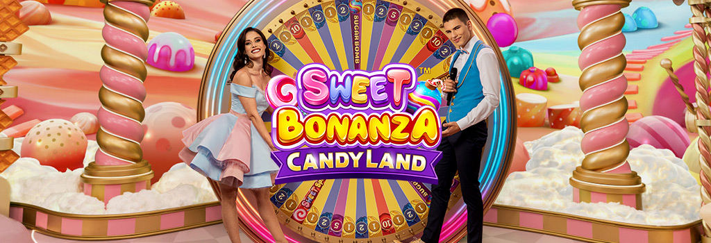 Sweet Bonanza Candyland live casino banner