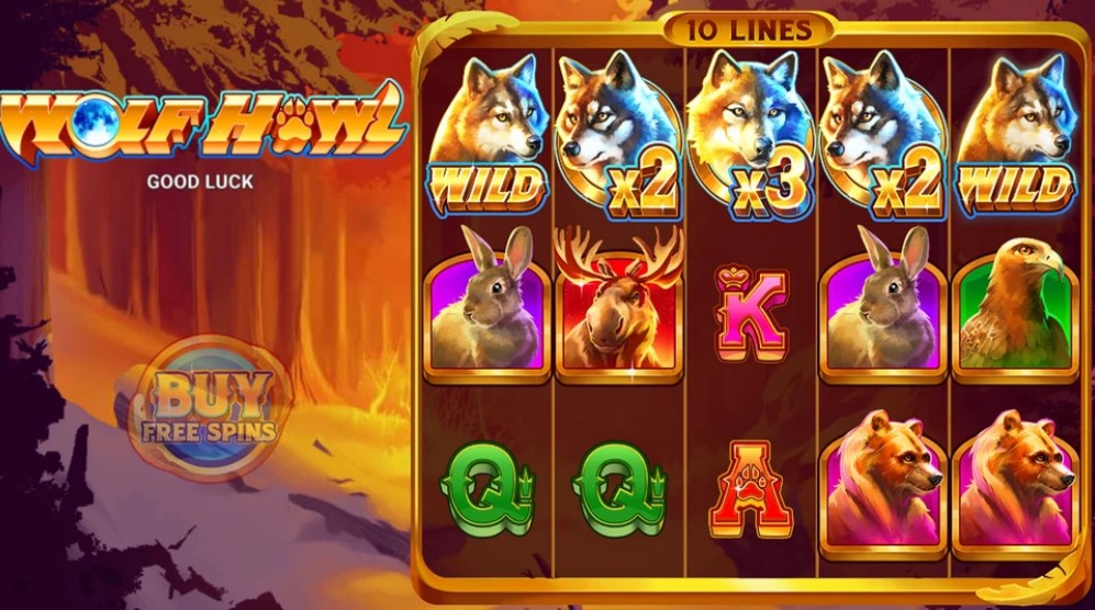 Wolf howl slot - reels and symbols