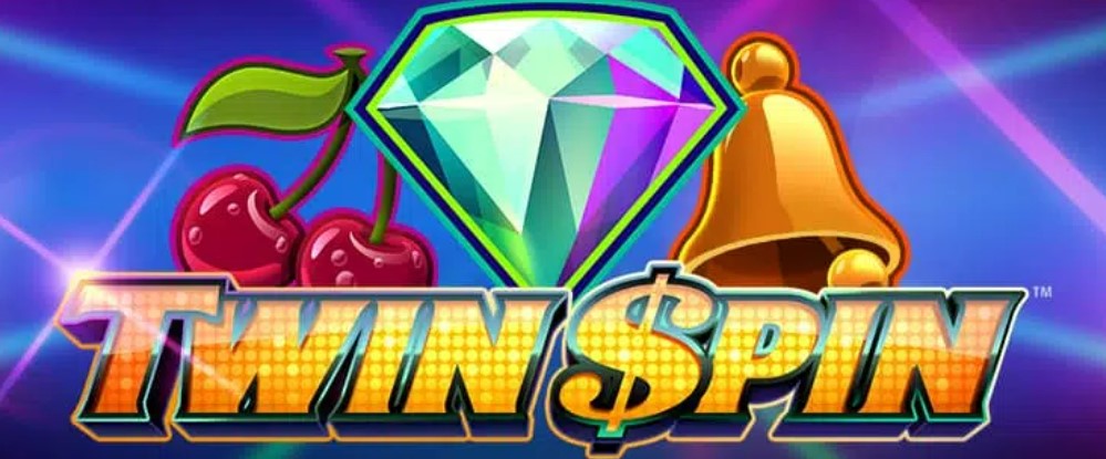 twin spin slot banner - casino cherries and bells